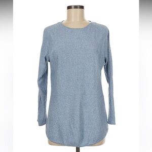 MICHAEL Michael Kors Light Blue Tunic Sweater with Scoop Neckline | Size Small